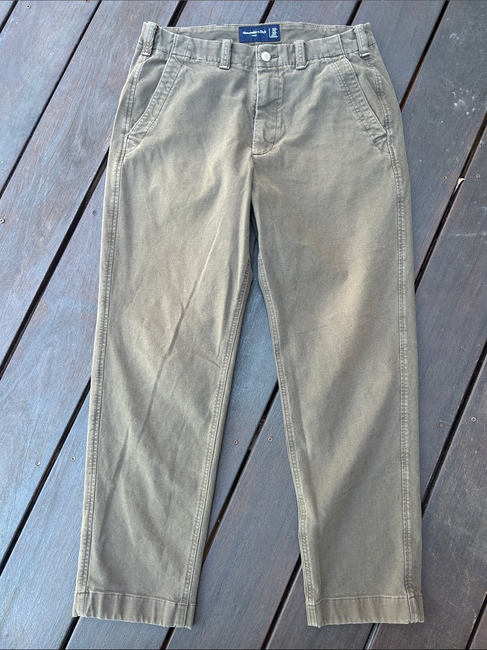 Abercrombie & Fitch Olive Green Men's Loose Chinos 32" waist